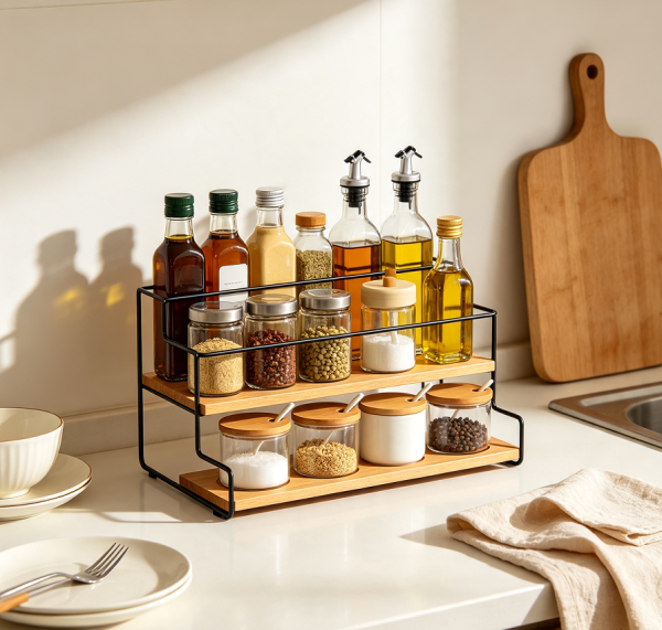 Everyday Kitchen Seasoning Display Storage Rack